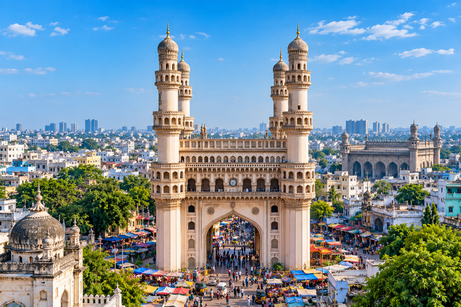 Illustrative view of Hyderabad.